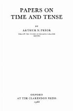 Papers on Time and Tense