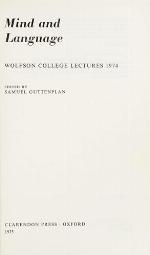 Mind &amp; Language