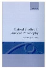 Oxford Studies in Ancient Philosophy