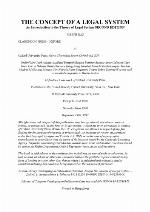 The Concept of a Legal System