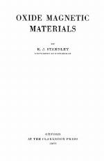 Oxide Magnetic Materials