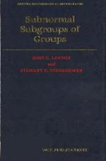 Subnormal Subgroups of Groups