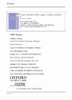 Oxford Studies in Philosophy of Religion Volume 8