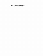 Effects of Climate Change on Birds