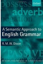 A Semantic Approach to English Grammar
