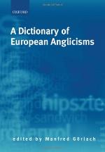 A Dictionary of European Anglicisms