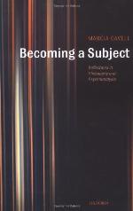 Becoming a Subject