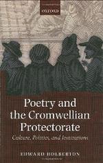 Poetry and the Cromwellian Protectorate