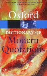 Oxford Dictionary of Modern Quotations