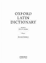 Oxford Latin Dictionary 2 Volume Set