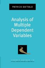 Analysis of Multiple Dependent Variables