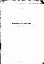Analisis Clasico Elemental