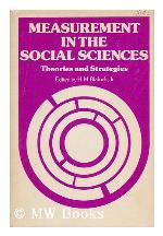 Measurement in the social sciences