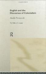 English and the Discourses of Colonialism.