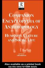 Companion Encyclopedia of Anthropology