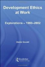 Development Ethics at Work.