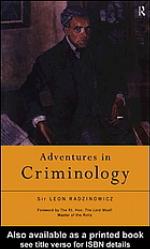 Adventures in Criminology