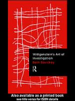 Wittgenstein's Art of Investigation