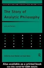 The Story of Analytic Philosophy