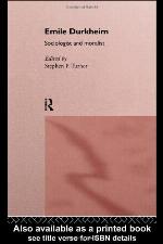 Emile Durkheim : sociologist and moralist
