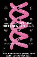 Researching Cultural Differences in Health
