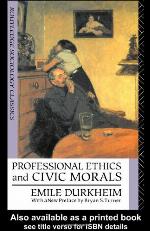 Professional Ethics and Civic Morals