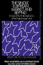 Single European Market and Beyond