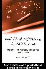 Individual Differences in Arithmetical Abilities