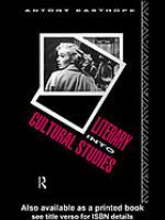 Literary Into Cultural Studies