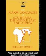 The Major Languages of South Asia, the Middle East and Africa