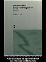 The Politics of European Integration