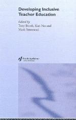 Developing inclusive teacher education