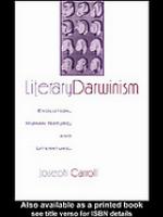 Literary Darwinism : evolution, human nature, and literature