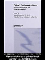 China's Business Reforms