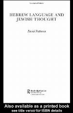 Hebrew Language and Jewish Thought