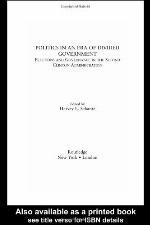 Politics in an Era of Divided Government