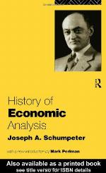 History of Economic Analysis