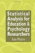 Statistical Analysis for Education and Psychology Researchers