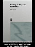 Reading Shakespeare Historically