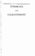 Experience and Enlightenment