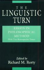 The Linguistic Turn