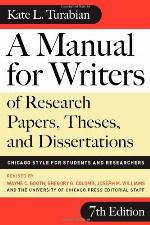A Manual for Writers of Research Papers, Theses, and Dissertations
