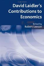 David Laidler's Contributions to economics