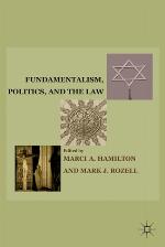 Fundamentalism, Politics, and the Law