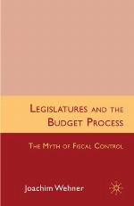 Legislatures and the Budget Process