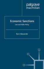 Economic Sanctions Law and Public Policy