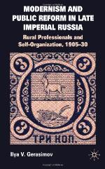 Modernism and Public Reform in Late Imperial Russia