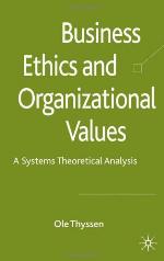 Business Ethics and Organizational Values