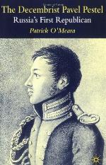 The Decembrist Pavel Pestel