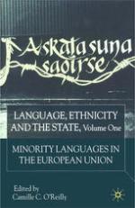 Language, ethnicity, and the state. Volume 2, Minority languages in Eastern Europe post-1989